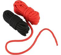 Banda EláStica De Yoga Interior De Cuerda Trenzada Roja Y Negra, Equipo De Entrenamiento Ligero Y PortáTil, Adecuado para Entrenamiento Interior