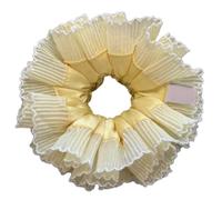Banda elástica femenina para el cabello con diadema única de encaje de doble capa, accesorios grandes para el cabello para mujer