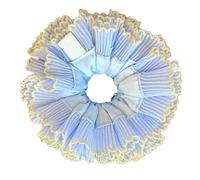 Banda elástica femenina para el cabello con diadema única de encaje de doble capa, accesorios grandes para el cabello para mujer