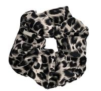 Banda elástica femenina para el pelo con estampado único de leopardos, accesorio grande para el cabello para mujer