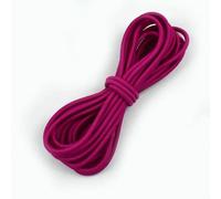 Banda elástica multicolor de 4,0 mm, 5/10/20 m, redonda, para cabello, para sombreros, con cordón, para ropa, con resorte, para coser al bies, color rosa y rojo, 4,0 mm, 5 metros (1 rollo)