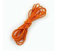 Banda elástica multicolor de 4,0 mm, 5/10/20 m, redonda, para cabello, para sombreros, con cordón, para ropa, con resorte, para coser al bies, color naranja, 4,0 mm, 5 metros (1 rollo)
