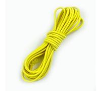 Banda elástica multicolor de 4,0 mm, 5/10/20 m, redonda, para cabello, para sombreros, con cordón, para ropa, con resorte, para coser al bies, color amarillo, 4,0 mm, 10 metros (2 rollos)