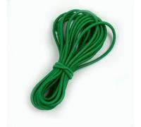 Banda elástica multicolor de 4,0 mm, 5/10/20 m, redonda, para cabello, para sombreros, con cordón, para ropa, con resorte, para coser al bies, color verde, 4,0 mm, 5 metros (1 rollo)