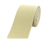 Banda elástica multicolor de 60 mm x 1,8 mm x 1 metro for cinturones, correas de ropa, costura(Beige)