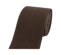 Banda elástica multicolor de 60 mm x 1,8 mm x 1 metro for cinturones, correas de ropa, costura(Coffee)