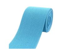 Banda elástica multicolor de 60 mm x 1,8 mm x 1 metro for cinturones, correas de ropa, costura(Lakeblue)