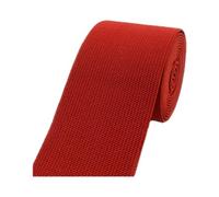 Banda elástica multicolor de 60 mm x 1,8 mm x 1 metro for cinturones, correas de ropa, costura(Red)