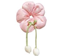 Banda elástica para el pelo con forma de flor para niñas, lazos de tela, soporte para coleta, accesorio para niños