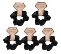 Banda elástica para el pelo para damas de honor, despedida de soltera, para tener y sostener tu cabello hacia atrás, elegante soporte para cola de caballo, 5 unidades