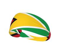 Banda elástica para el Sudor con Estampado de la Bandera de Guyana, Ideal para Deportes al Aire Libre, Viajes, Yoga, Ciclismo y Fitness.