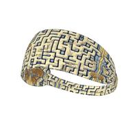 Banda elástica para el Sudor con Estampado de Mapa del Tesoro del Laberinto, Ideal para Deportes al Aire Libre, Viajes, Yoga, Ciclismo y Fitness.