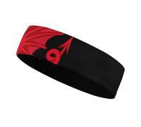 Banda elástica para el Sudor Deportiva con la Bandera del dragón galés para Yoga, Correr, Gimnasio, Mujeres y Hombres.