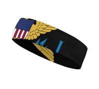 Banda elástica para la Cabeza con la Bandera de Las Islas Vírgenes para Entrenamiento, Ideal para Yoga, Correr, Gimnasio, Mujeres y Hombres.