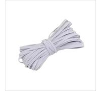 Banda elástica plana de 3 metros, blanca y negra, de alta elasticidad para ropa interior, lazos de pijamas y adornos DIY.,Blanco,3 mm - 10 metros