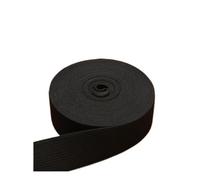 Banda elástica Plana de Goma Blanca y Negra for Coser Ropa, Accesorios for Pantalones, cinturón elástico, Tela DIY de 10mm-50mm(Black50mm 3meters)