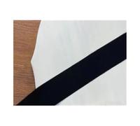 Banda elástica plegable para ropa interior, pantalones, brasier, ropa de goma, ajustable, suave, elástica, 2 m, 20, 25, 30, 40 y 50 mm (negro, 20 mm)