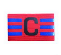 Banda fluorescente de capitán hecha de nailon que mejora la cohesión del equipo durante los juegos (rojo)