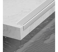 Banda for bordes de suelo, material de aleación de aluminio, banda de transición for huecos, banda for umbrales, adecuada for salones y oficinas, longitud 0,9 m.(White,50 * 30mm)