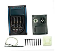 Banda Guitarra Acústica EQ Ecualizador Pastilla Piezoeléctrica Sintonizador Amplificador LCD Micrófono Preamplificador Sintonizador