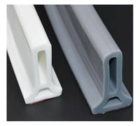 Banda Impermeable para el umbral de la Ducha, Tira de tapón Agua for Piso, inundación baño Silicona, Sistema retención Presa umbral, Doo Flexible(Grijs,3m/118 Inch)