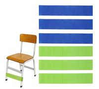Banda Látex Natural, 6 Piezas Bandas Elásticas Sillas para Niños, Fitness Yoga Culturismo Pilates, Bandas de Ejercicio Elástica para Niños Activos con TDAH Autismo Sensorial (Verde, Azul)