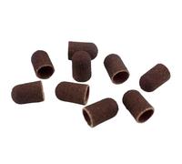 Banda lijadora uñas 10 Uds. De tapas de bloque marrón de grano, cortador de taladro eléctrico for manicura y pedicura para Pulir(10pcs 7x13 80)