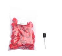 Banda lijadora uñas 50 Uds. Accesorios de taladro de uñas de plástico rojo tapas de bloque mandril removedor de Gel cuidado de los pies cutícula para Pulir(10x15 80 Grit)