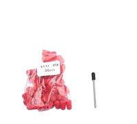 Banda lijadora uñas 50 Uds. Accesorios de taladro de uñas de plástico rojo tapas de bloque mandril removedor de Gel cuidado de los pies cutícula para Pulir(5x11 80 Grit)