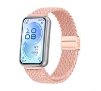 Banda magnética minimalista de nailon para Huawei Band 11 y Band 11Pro que soporta una interacción suave del dispositivo (arena rosa)