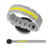 Banda para brazo iluminada para correr nocturna, 3 modos, luz de señalización de alta visibilidad, impermeable, USB, batería de 1000 mAh, accesorio para correr nocturna, para ciclismo, entrenamiento