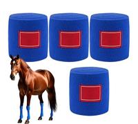 Banda para Caballo,Bandas para Patas de escudería - 4 Piezas Bandas Blandas Flexibles para equitación, recuperación, excursión, Entrenamiento, Carreras, ecuestres, Cuidado