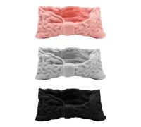 Banda Para El Cabello Con Lazo De 3 Piezas, Diadema Para Damas, Banda Para El Cabello Para Lavar La Cara, Banda Para El Cabello Tejida Para Damas, Decoración De Diadema De Maquillaje