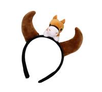 Banda para el pelo animal genérica - Diadema linda con diseño de caballo | Diadema de peluche de animales, para fiesta temática de Navidad, disfraz, festival, vacaciones, y espectáculos