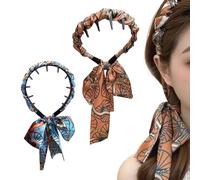 Banda para el pelo | Banda para el pelo | Headband con peine elegante retro - 2 piezas cómodas y transpirables para largos cortos rizados lisos