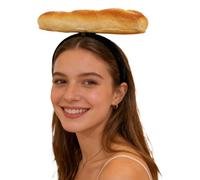 Banda para el pelo con forma de pan realista | Pan falso , cómoda diadema para el cabello | Tocado de comida para y cosplay - Para carnaval, cumpleaños y eventos escolares temáticos
