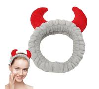 Banda para el pelo en - Bonitas diademas de diablo | Banda cosmética suave para lavar la cara, envolturas creativas para Capēlli de ducha para adultos, maquillaje para niños