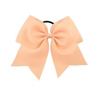 Banda para el pelo grande con lazo de goma elástica y gruesa, decorativa, sin enganches, gomas elásticas, multicolor, rosa claro