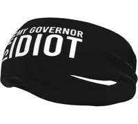 Banda para el Sudor Mi gobernador es un Idiota, Antideslizante, de Secado rápido, para Correr, para Hombres y Mujeres