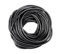 Banda para enrollar Cables en Espiral de 4 mm x 10 m, Color Negro para organización, protección y Mantenimiento de Cables.