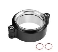 Banda para escape Abrazadera de banda en V HD escape aluminio 2 "/2,5"/3 "/4" con conjunto sistema brida, abrazadera anodizada Kit for tubo entrada Turbo(3inch Black)