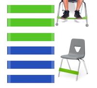 Banda Pie Silla Aula - 30x5cm Banda Inquieta, 6 Piezas Flexible Escritorio | Herramienta Elástica TDAH para Escuela Estudio Lugar Trabajo Aula Salón Dormitorio Niña Niño Estudiante