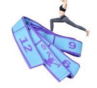 Banda Resistencia Danza Cuerda Entrenamiento 12 Segmentos para Ballet Pilates Banda Elástica Estiramiento Piernas Fitness 137cm Poliéster Algodón Gimnasia Rítmica Yoga Danza Cuerpo Completo CAS