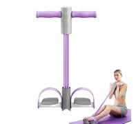 Banda Resistencia Tirapié - Cuerda 6 Tubos Halado | Pedal Tensión Correa | Antideslizante Equipo Adelgazante Vientre, Herramienta Multifuncional para Zona Media Brazo Estiramientos Yoga (55x27cm)