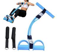 Banda Resistente para Pedal con asa | Cuerda de tensión Yoga con 3 Tubos,Bandas elásticas con asa para Ejercicio físico,para Fitness, Entrenamiento, Pilates, Physical, Gimnasio y Abdominales