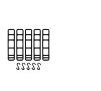 Banda Silicona Bici 10Uds para soporte para accesorios Banda | Silicona elástica , 5 unidades, negro, fija luces y herramientas, sin tornillos(D 5pcs)