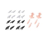 Bandai 30MS Option Hand Parts [White/Black], Multicolor, One Size (4573102633590)