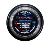 Bandai Yoyó 60002 Accel Hyper - Juego de habilidad, Sistema Accel, Negro, para niños de 8 años