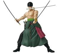Bandai - Anime Heroes - Action Figure One Piece - Roronoa Zoro 17 cm Three Sword Style - Licencia Oficial One Piece - Figura de acción articulada Zoro 3 Espadas - Juguete para niños a partir de 4 años