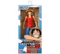 Bandai - Anime Heroes - Figura Anime Heroes Mega 30 cm Luffy - Figura articulada Grande Luffy - Licencia Oficial de One Piece - Juguete Infantil de 4 años y + - 38331